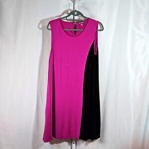 Vince Camuto Women's pink&black Dress Sz XL